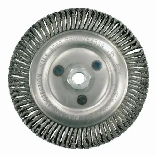 PFERD 43740031 Universal Line PSF Wheel Brush 4 in Dia 5/8-11 Arbor Hole