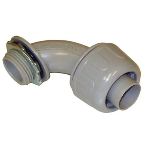 MARS Motors and Armatures 85021 Mars 3/4 Inch 90 Deg Bend Gray PVC Liquid-Tight Flexible Non-Metallic Connector