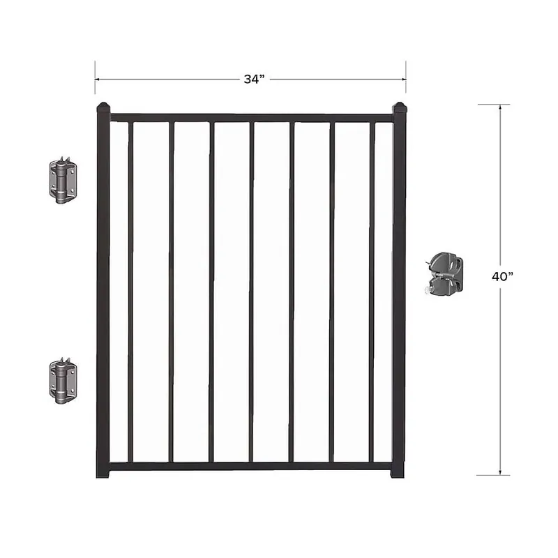 Fortress Building Products 53140358 Gate 40X34-1/2 53140358 FE26 BKSND Steel Railing