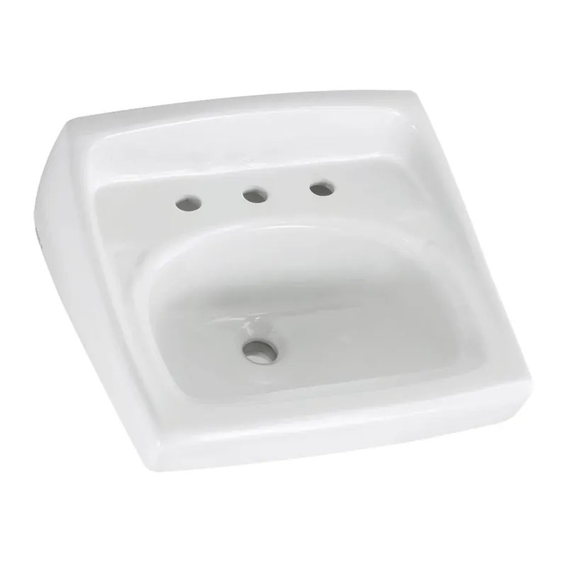 American Standard 0356915.020 Lucerne 20-1/2 x 18-1/4 in. Rectangular Wall Mount Bathroom Sink in White