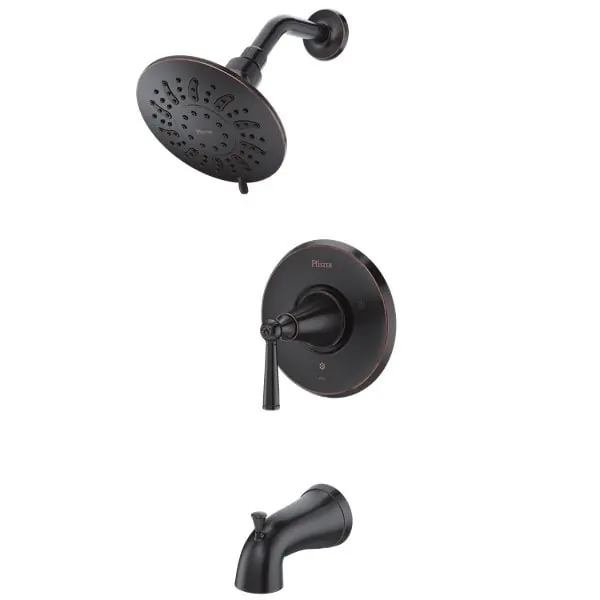 Pfister LG89-8GL1Y Saxton Tub and Shower Faucet Trim, Tuscan Bronze