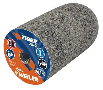 Weiler 68326 Tiger Grinding Plug 1-1/2 inches x 3 inches x 3/8 inch-24 Arbor Replacement MPN