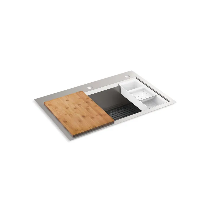 Kohler 80084-2PC-NA Tasko Large Single Basin Sink