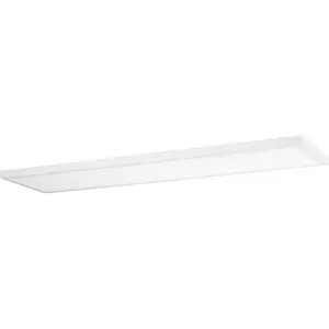 Progress Lighting P810033-028-30 1-Light Satin White Modern LED Linear Panel Light
