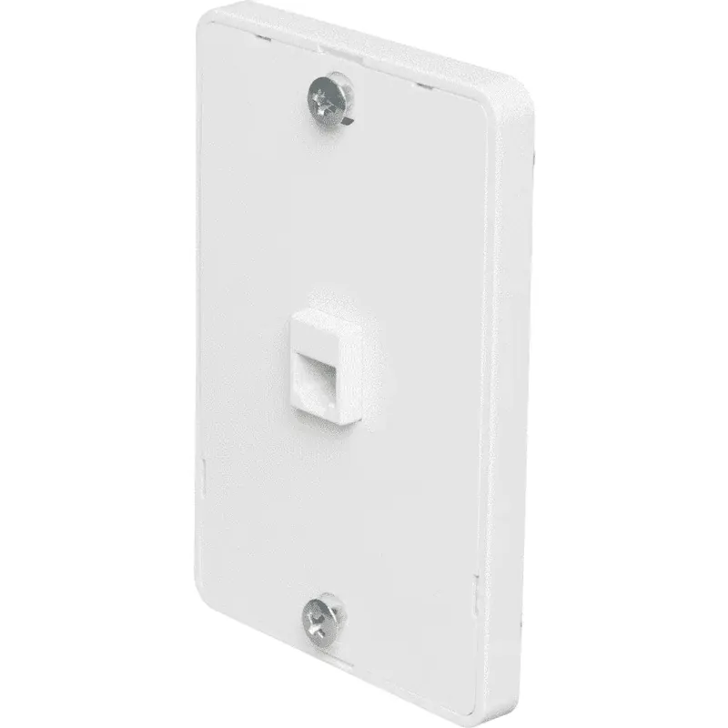 Pass & Seymour WMTE14-W Modular Wall Mount Telephone Jack for Hanging Phone
