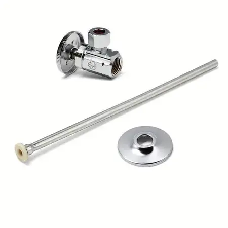 McGuire Manufacturing LF166 Toilet 3/8 x 1-1/2 in. Supply Kit in Chrome Plated