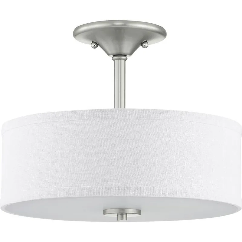 Progress Lighting P350129-009 Inspire 75W 2-Light Medium E-26 Incandescent Semi-Flush Mount Ceiling Fixture