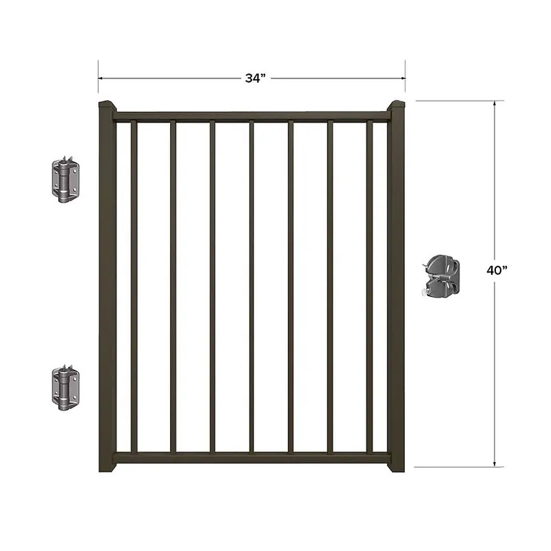 Fortress Building Products 53140356 Gate 40x34-1/2 FE26 ABZ Steel Railing