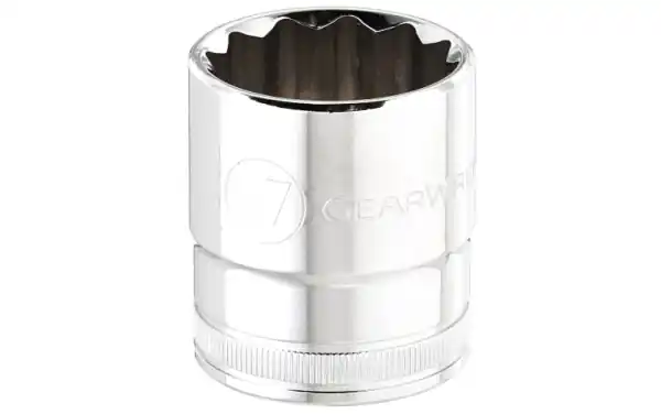 Gearwrench 80812 1/2 Drive, Standard Hand Socket 12 Points, 1-19/32 OAL