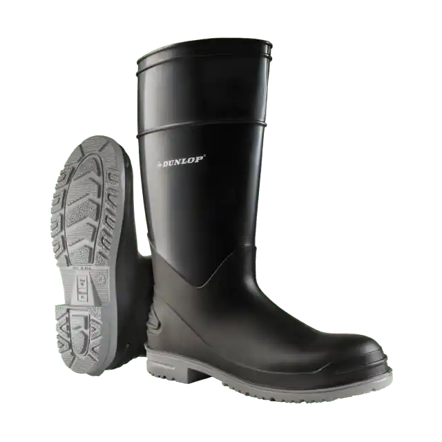 Dunlop protective footwear 8968000.13 PolyGoliath Rubber Boots power lug (Men's 13)