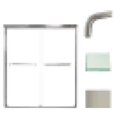 Zhongshan Donghao Hardware Co. CBP607006C-BS Shower Door 60x70 Clear Glass