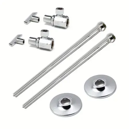 McGuire Manufacturing LF2165LKEA 1/2 x 1/2 in. IPS Supply Flexible Lavatory Polished Chrome