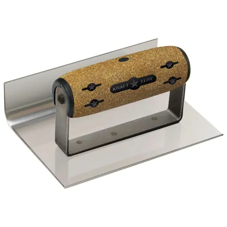 Kraft Tool Co. CFE153K 6X4X1R Elite Curb & Sidewalk Is Ss Cork Kraft