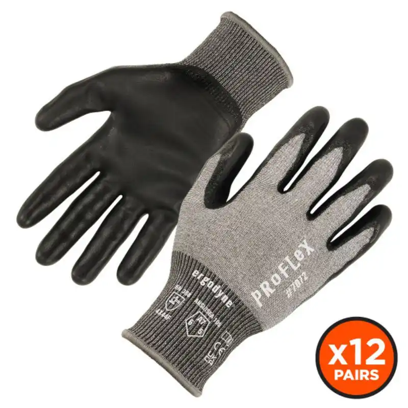 Ergodyne 10302 Nitrile-Coated Cut-Resistant Gloves A7 Cut Resistance Small
