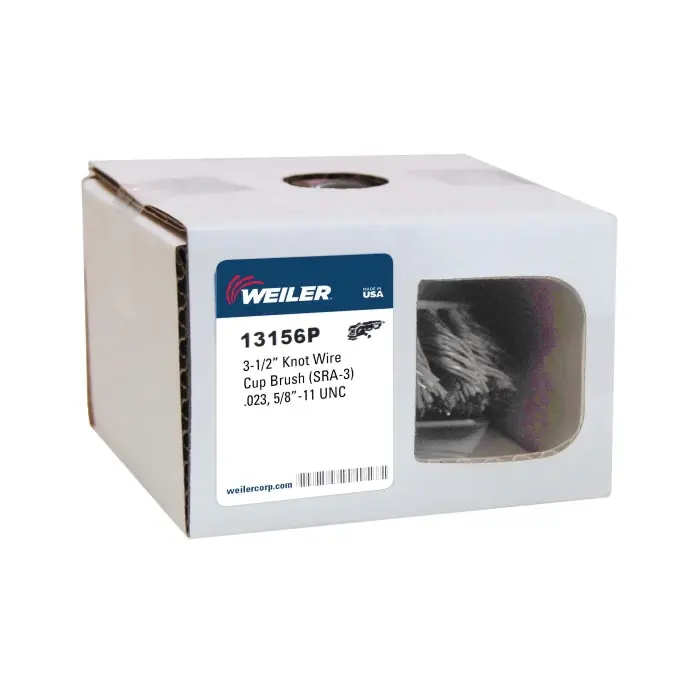 Mighty-Mite 13156P Single Row Cup Brush 3-1/2 in Dia 5/8-11 UNC