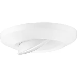 Progress Lighting P810029-028-30 Intrinsic 1-Light Satin White Modern Flush Mount Light