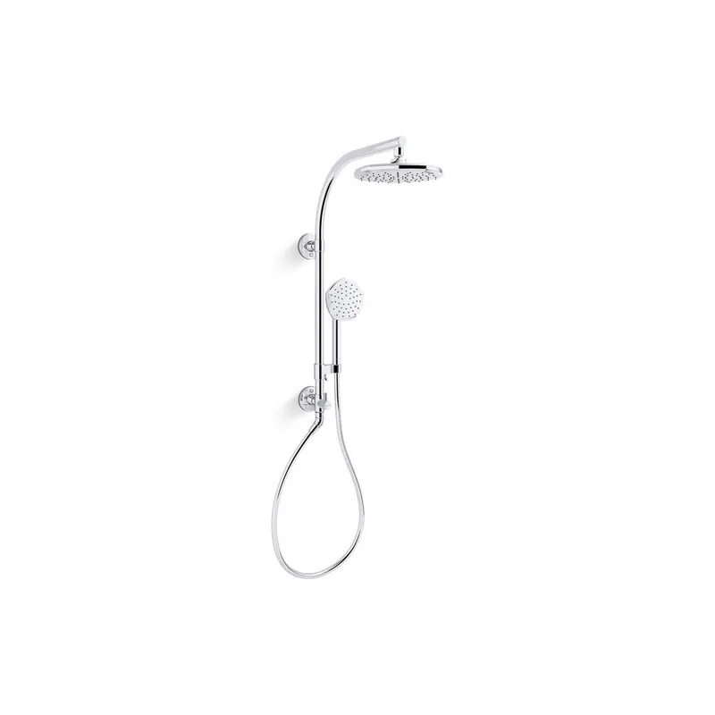 KOHLER 27118-G-BL HydroRail-R Occasion Single Handle Single Function Shower System in Matte Black