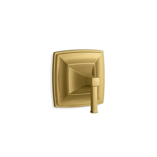KOHLER TS23952-4-2MB Riff Single Handle Bathtub & Shower Faucet in Vibrant Brushed Moderne Brass (Trim Only)