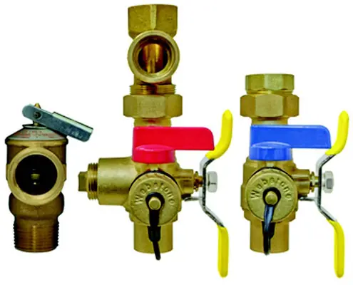 Webstone Company 45443WPR Full Port Forged Brass Tankless Water Heater Isolation Valve Power 3/4 IPS Lead Free