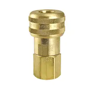 ZSI-Foster FM5205 1/2 Brass Quick Disconnect 1-Way Automatic Socket