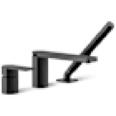 KOHLER 23488-4-BL Parallel Single Handle Roman Tub Faucet with Handshower in Matte Black