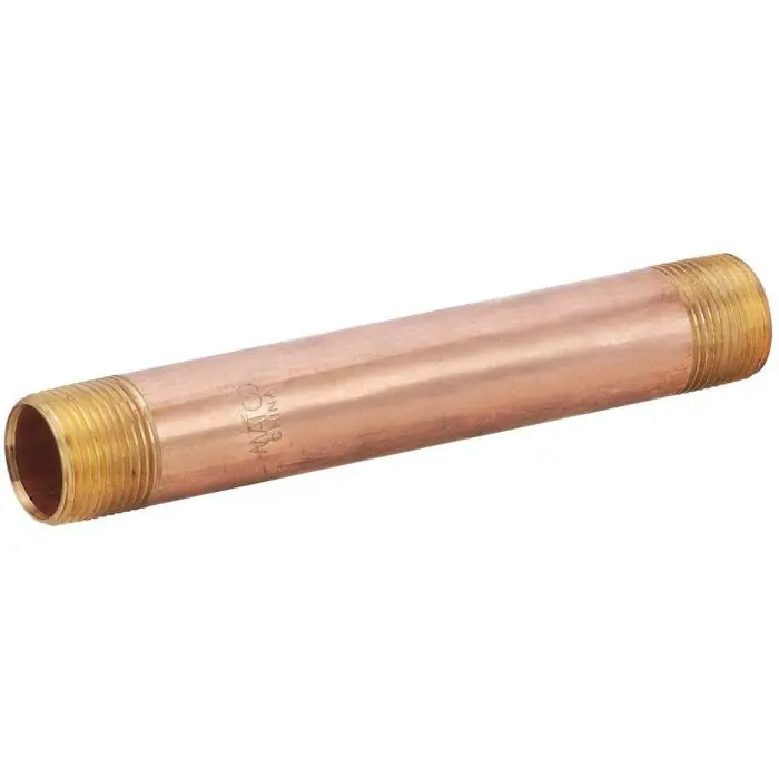 Matco V NBR0310 NBR037 1/2 x 10 in Brass Pipe Nipple