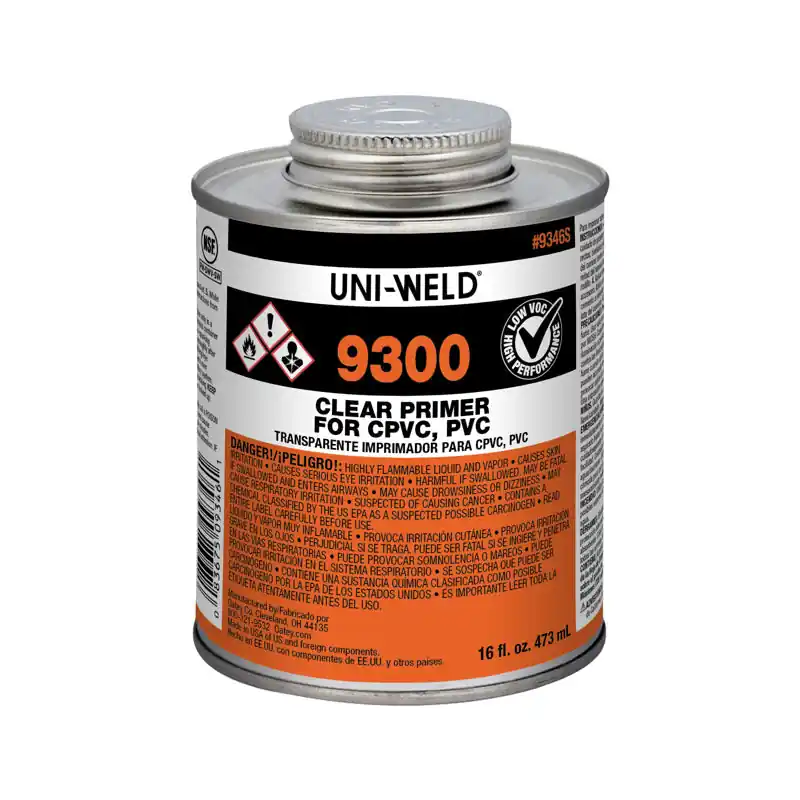 Oatey 9346S Uni-Weld 16 oz. PVC Clear Primer