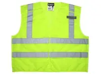 MCR Safety CL2ML2X4 CL2ML2X4 Luminator Standard Safety Vest 4X