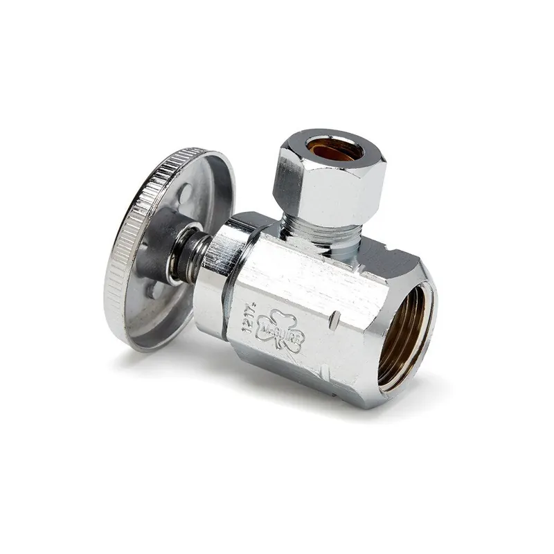 McGuire Manufacturing LFST02 1/2 x 3/8 in. IPS x OD Tube Wheel Angle Supply Stop Valve