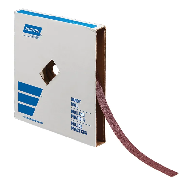 Norton 66261136188 Metal Aluminum Oxide Extra Fine Grit Cloth Roll 50 yd
