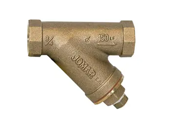 Jomar 106-304G Lead Free Bronze, Threaded Connection, 150 WOG, 20 Stainless Steel Mesh