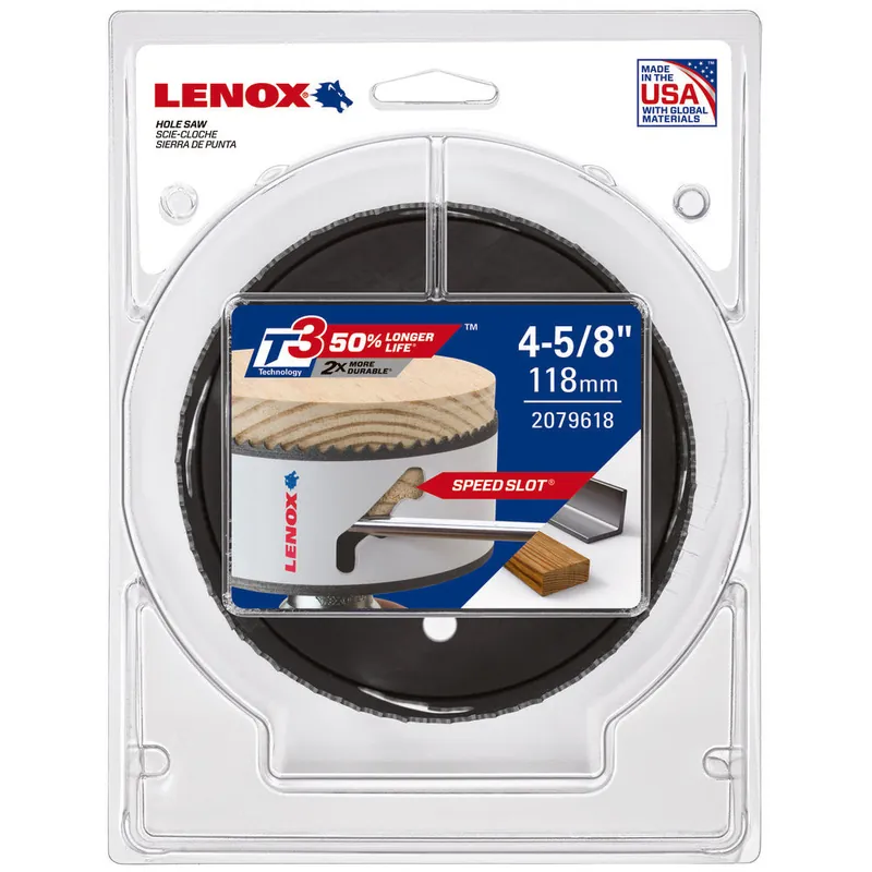 Lenox 2079618 Bi-Metal Hole Saw 4-5/8 in Diameter
