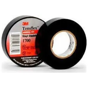 Temflex 1700-3/4X36YD-1.5CORE Electrical Tape Black 3/4 in. x 36 yd