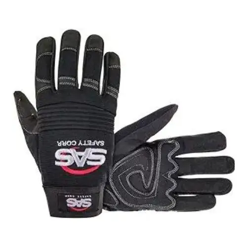 SAS Safety 6713 MX Impact Mechanic's Safety Gloves, Large, Padded Protection