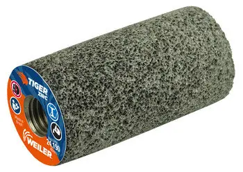 Weiler 68322 Tiger Grinding Plug 20 Grit 1-1/2 Diameter 5/8 Arbor