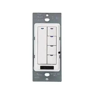 Wattstopper LMSW-105-W Wallmount 5 Button Digital Scene Switch 24-Volt DC 5-Milli-Amp White