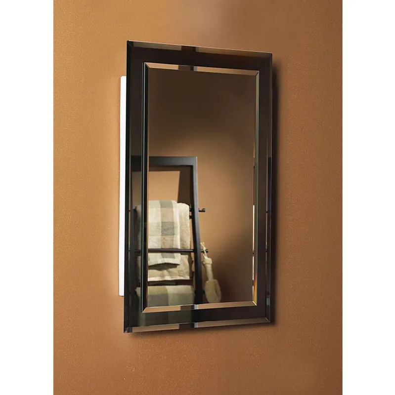 Jensen 1450BC Mirror on Mirror 25-15/16 in. Recessed Mount Medicine Cabinet
