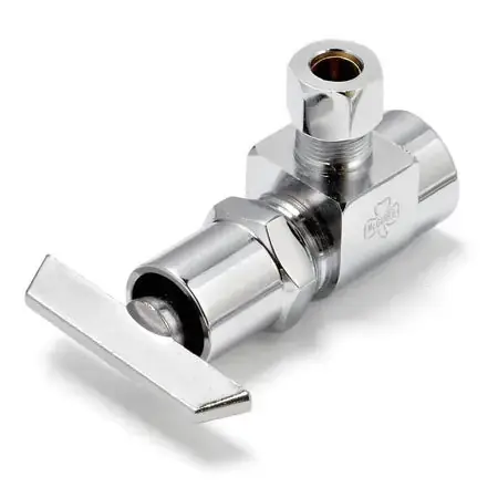McGuire Manufacturing LFHST02LK 1/2 x 3/8 in. IPS x OD Tube Loose Key Angle Supply Stop Valve
