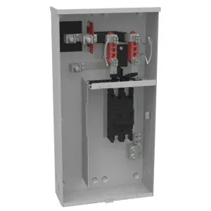 Milbank U3798-O-200 4 Terminal Ringless Plain Top 1-200 Ampere Main Breaker Side Bussed