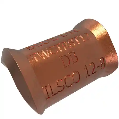 Ilsco TWCTR8T12 Permaground Copper Thin Wall C-Tap Main Conductor Range 8-10 Tap Range 10-12