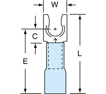 Scotchlok MH14-10FLX Locking Fork Heatshrink 25/bottle