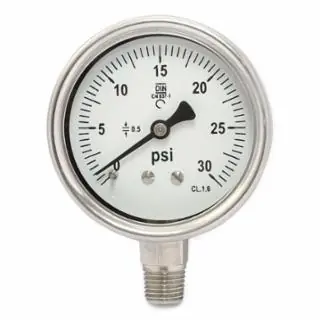 Best Welds MIPSB2530RL Pressure Gauge 30 psi Replacement Gauge