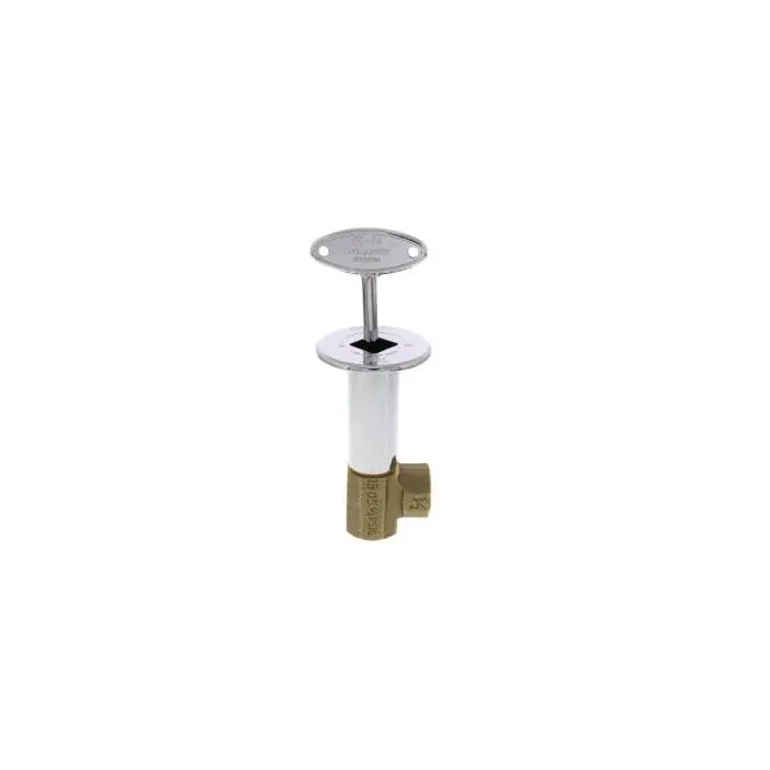 Matco V 58-ANG03 1/2 Angle Log Lighter Valve w/ Chrome Plated Escutcheon
