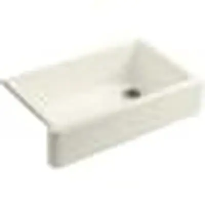 Kohler 6489-96 Whitehaven 35-11/16 x 21-9/16 in. Cast Iron Single Bowl Farmhouse Kitchen Sink in Biscuit