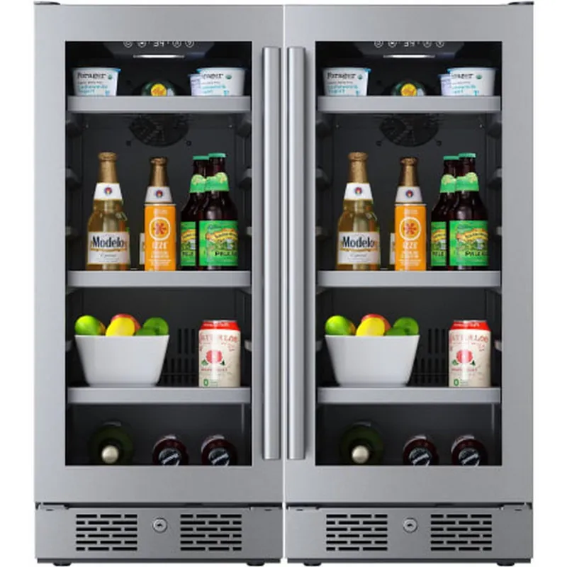 Avallon BR152SGDUAL LH & RH 15 Glass Door Dual Beverage Center