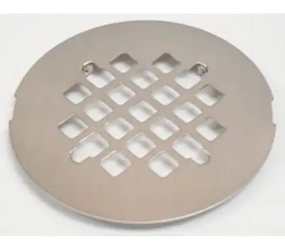 JB 5435 Round Snap-In Shower Drain Strainer, Brushed Nickel, 4-1/4
