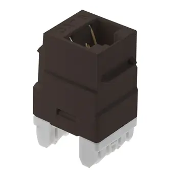 Legrand-On-Q WP3460-BR RJ45 Cat 6 Keystone Insert, Brown