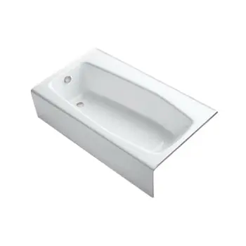 Kohler 713-0 Villager 60 in. x 34 in. Soaker Alcove Bathtub with Left Drain