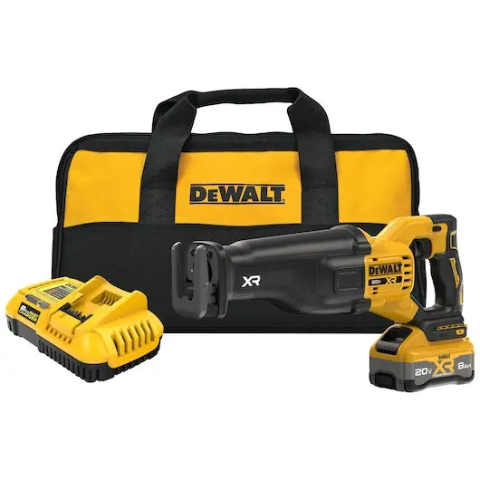 DeWalt DCS384WW1 Cordless Reciprocating Saw 20V 8.0 Ah Lithium-ion