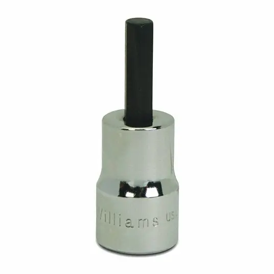 Williams Tools BA-6A Non-Impact Socket - Imperial Bit Shaft Style - 3/8 in Drive Size - Hex Bit